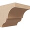 Ekena Millwork 9"W x 9"D x 9"H Wide Asheboro Rough Cedar Woodgrain TimberThane Corbel, Primed Tan CORUR09X09X09ASHRCPR - alternate 1